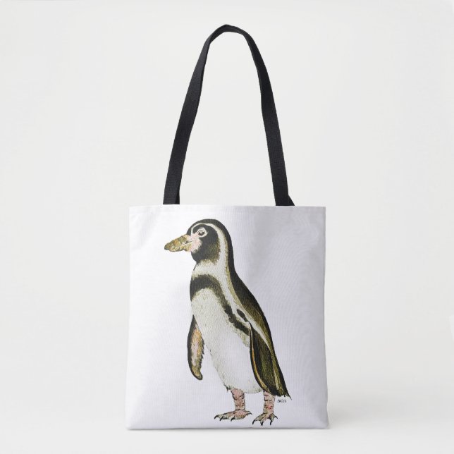 Sac fourre-tout de pingouin peint (Devant)