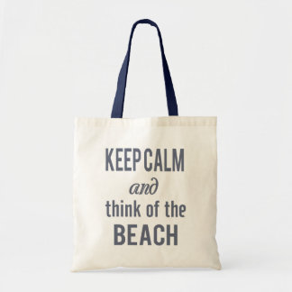 Sac fourre-tout de plage Zazzle Keep Calm