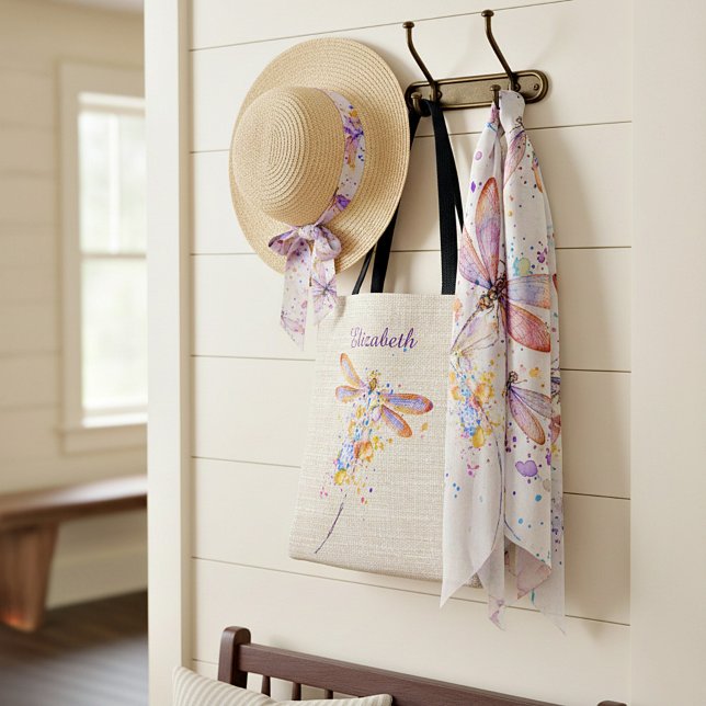 Sac fourre-tout de plaque de libellule personnalis (Créateur téléchargé)