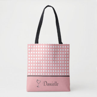 Sac fourre-tout de points Polka personnalisable