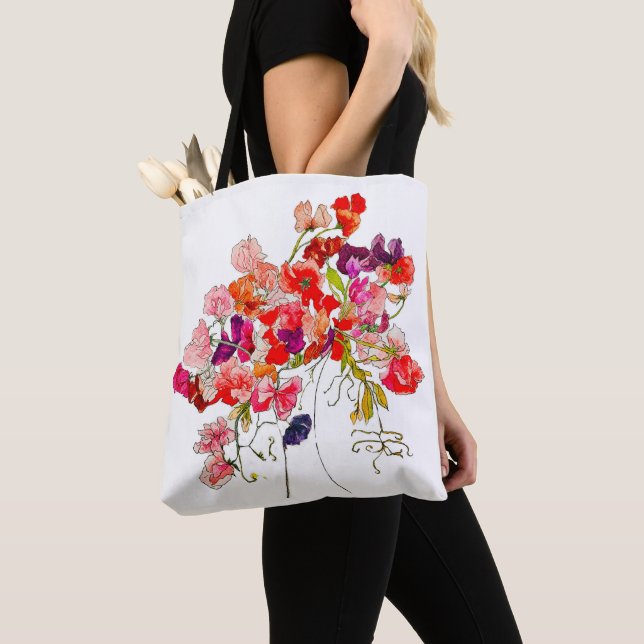 Sac fourre-tout de pois doux (De près)