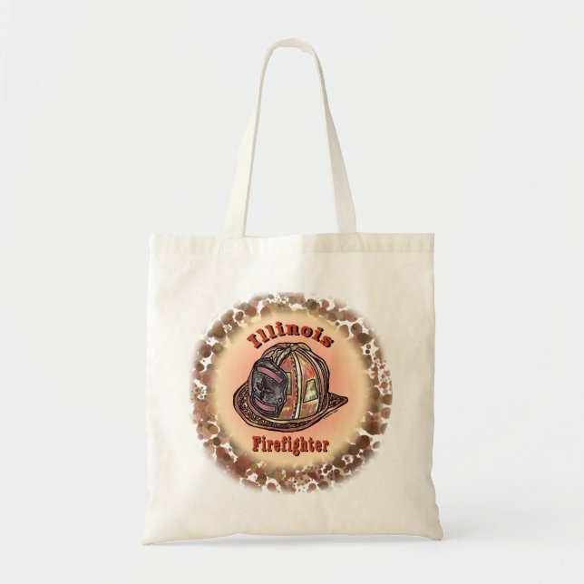 Sac fourre-tout de pompier Illinois (Devant)