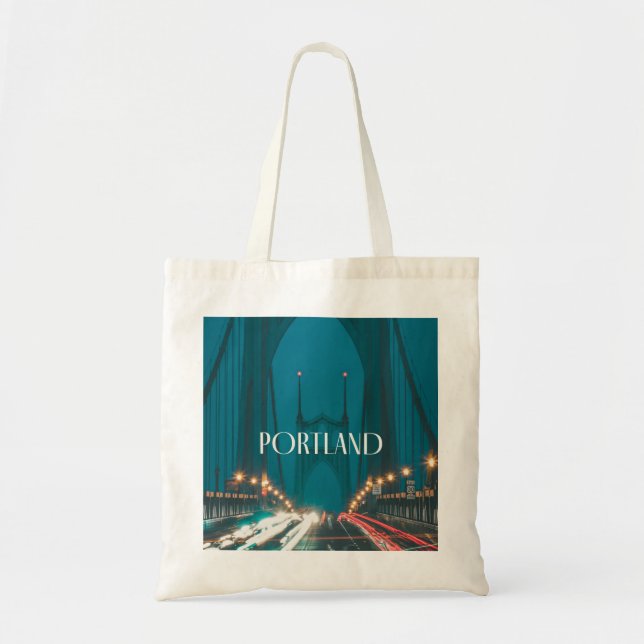Sac fourre-tout de Portland Oregon St. Johns Bridg (Devant)