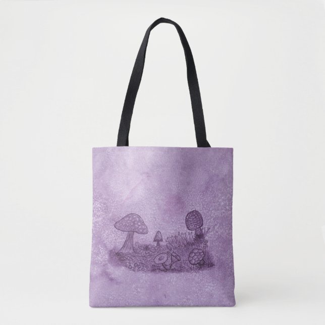 Sac fourre-tout de prairie de champignons (Devant)