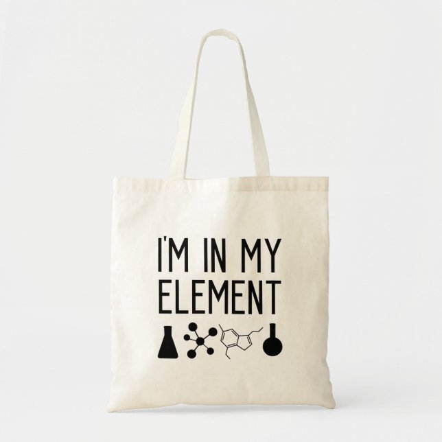 Sac fourre-tout de professeur de chimie amusant (Devant)
