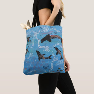 Sac fourre-tout de rêve des dauphins et des tortu