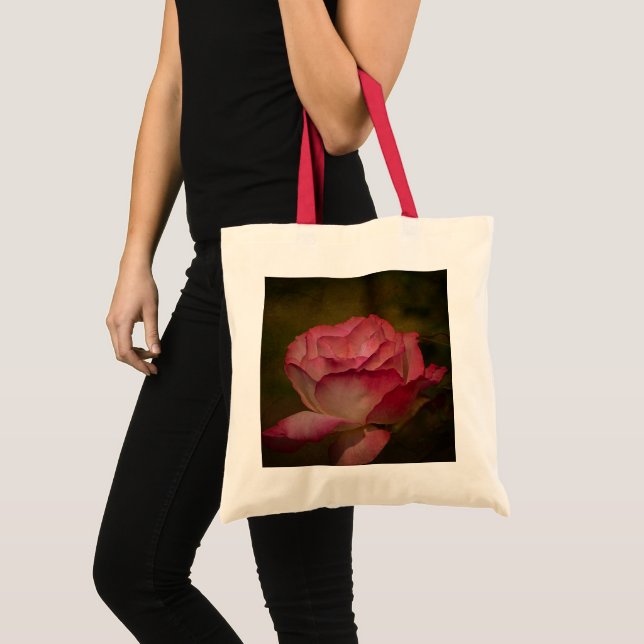 Sac fourre-tout de rose profonde texturé (Devant (produit))