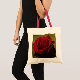Sac fourre-tout de rose rouge texturé