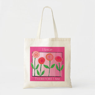 Sac fourre-tout de shopping fleuri à budget