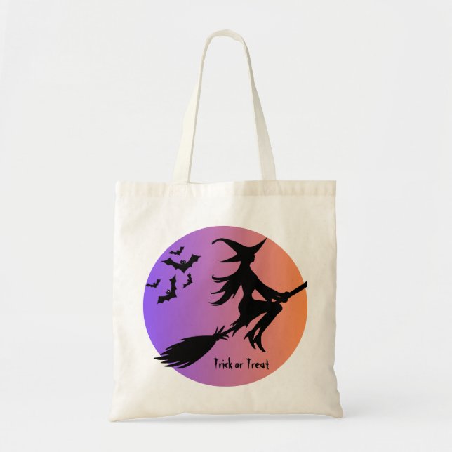Sac fourre-tout de sorcière d'Halloween (Devant)