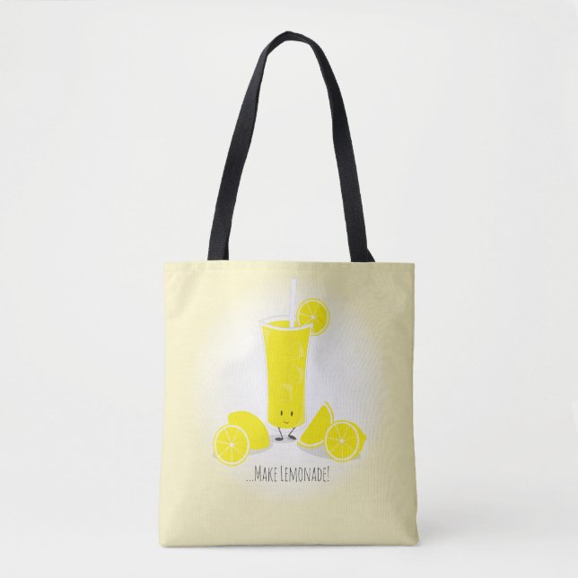 Sac fourre-tout de sourire en verre | de limonade (Devant)