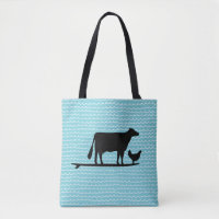 Sac fourre-tout de surf Vache et poulet de plage