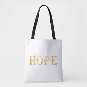 Sac fourre-tout de texte Golden Hope