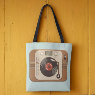 Sac fourre-tout de Tourne-disque Retro Vinyl