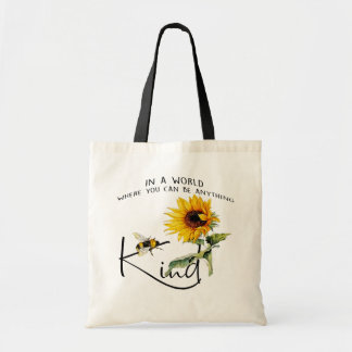 Sac fourre-tout de tournesol Bee Kind