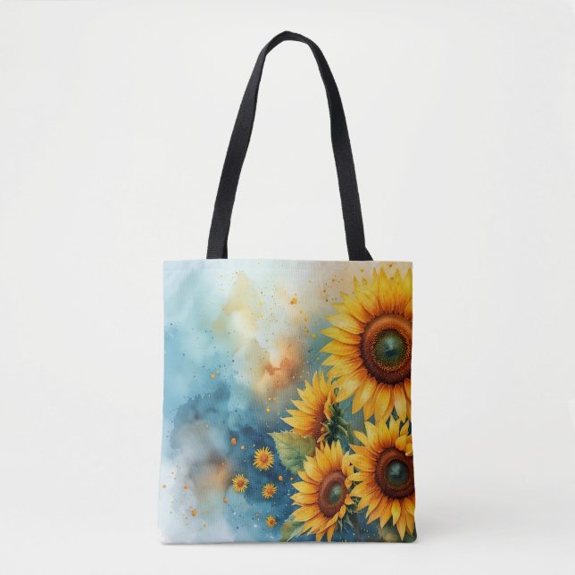 Sac fourre-tout de tournesol botanique (Devant)