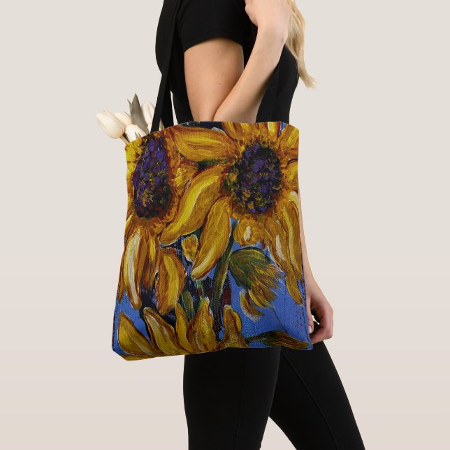 Sac fourre-tout de tournesols (De près)