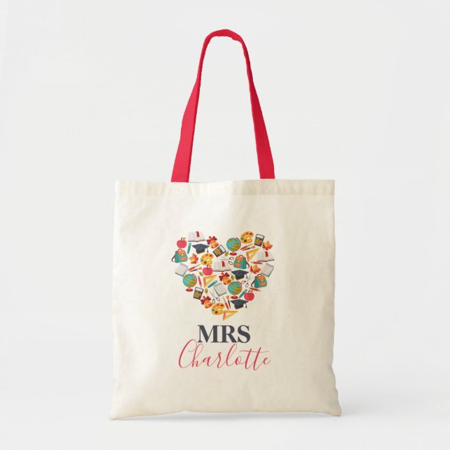 Sac fourre-tout de typographie de professeur de co (Devant)