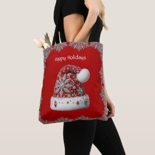 Sac fourre-tout de vacances Red Santa Hat