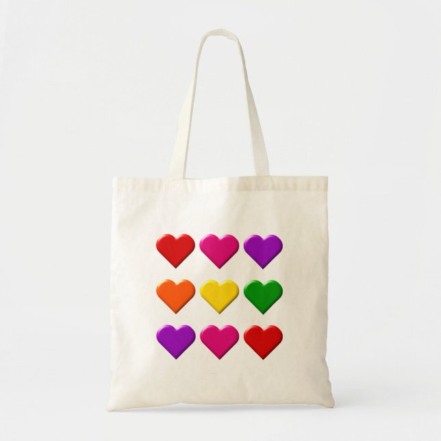 Sac fourre-tout de Valentine Hearts (Devant)