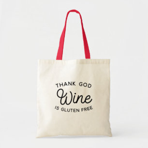 Sac fourre-tout de vin amusant, sans gluten