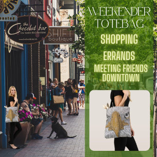 Sac fourre-tout de visage de l'aigle américain