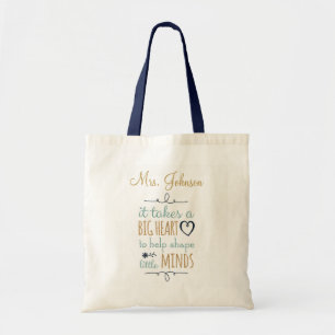 Sac fourre-tout d'enseignant personnalisé