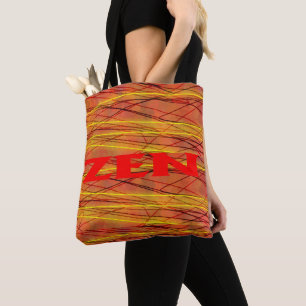 Sac fourre-tout d'épaule en fil rouge zen