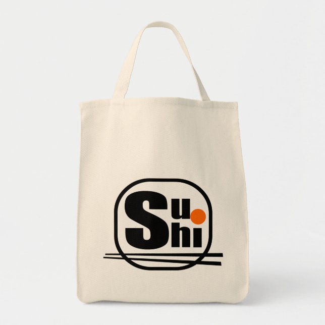 Sac fourre-tout d'épicerie Sushi (Devant)