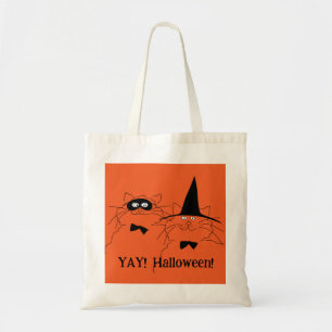 Sac fourre-tout des chats d'Halloween