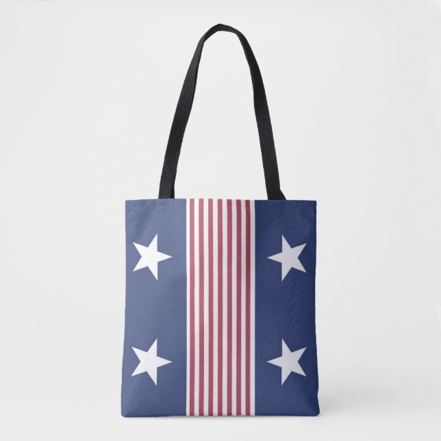 Sac fourre-tout des étoiles et des rayures patriot (Devant)
