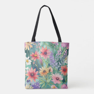 Sac fourre-tout des fleurs de printemps