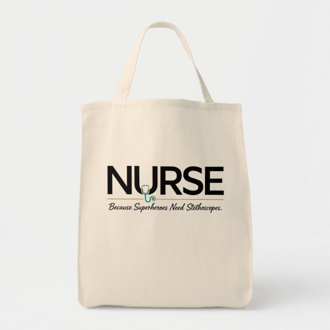 Sac fourre-tout des infirmières - Parce que les su (Devant)