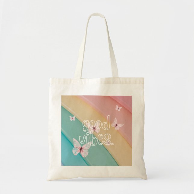 Sac fourre-tout des papillons Good Vibes (pas Past (Devant)