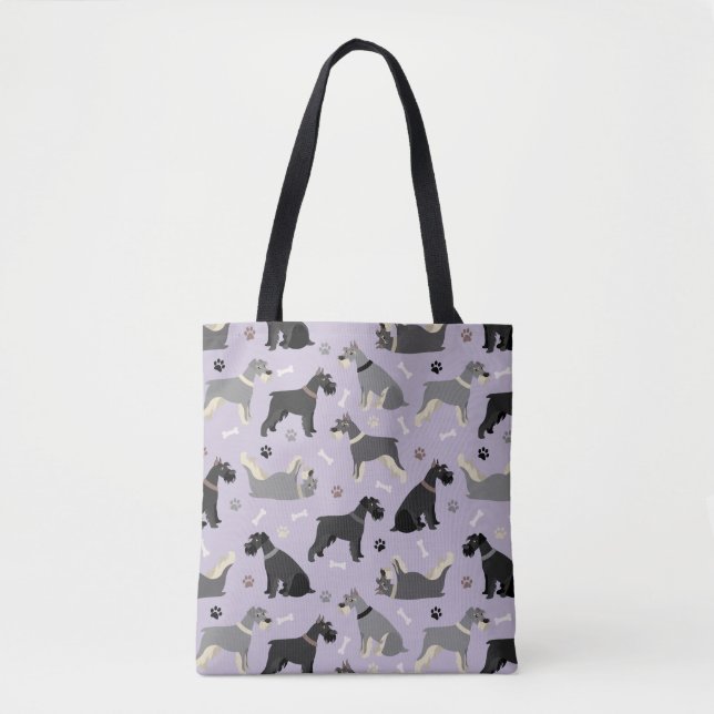 Sac fourre-tout des pattes et des os Schnauzer (Devant)