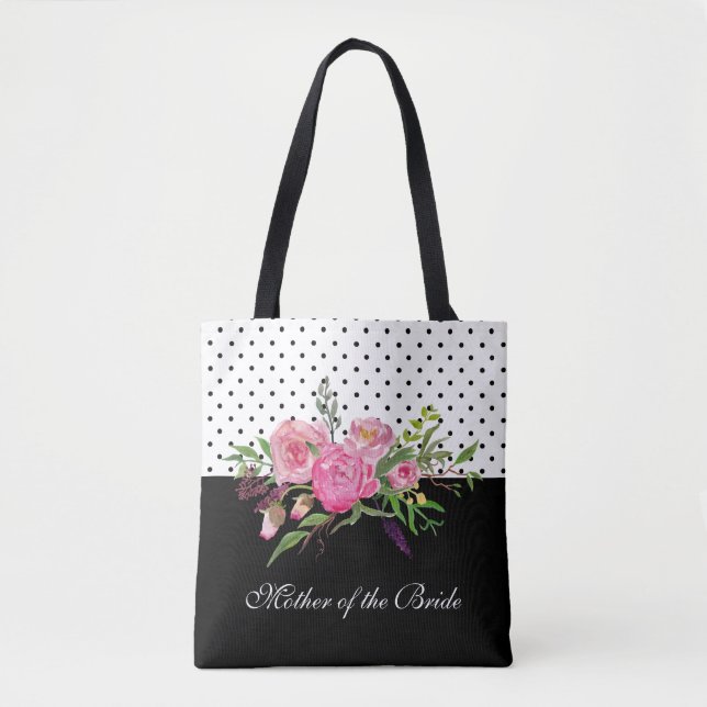 Sac fourre-tout des pivoines et des points d'aquar (Devant)