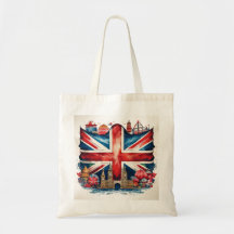Sac fourre-tout des repères Union Jack