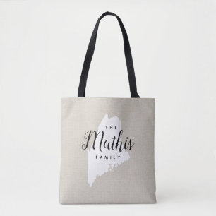 Sac fourre-tout d'état du Monogramme de la famille