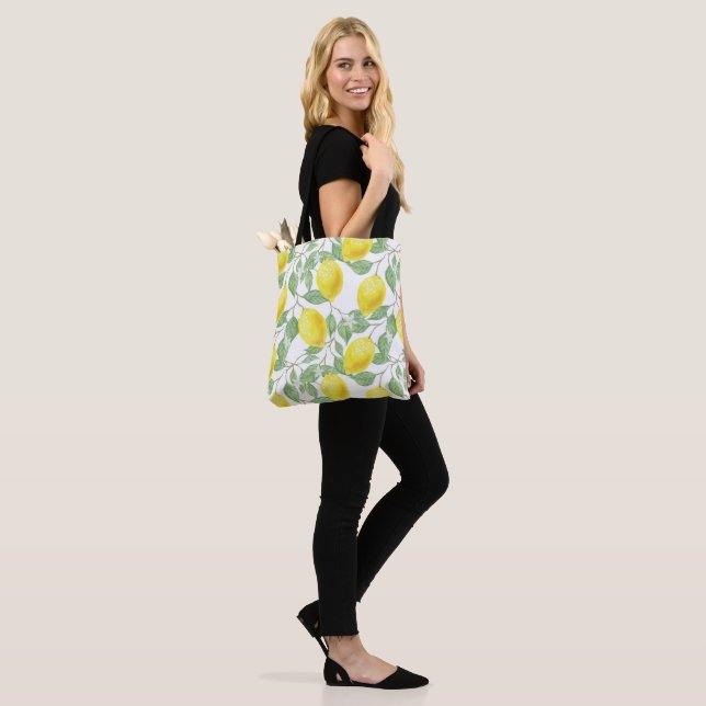 Sac fourre-tout d'été au citron (Sur le modèle)