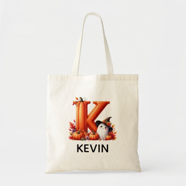 Sac fourre-tout d'Halloween monographique personna (Devant)