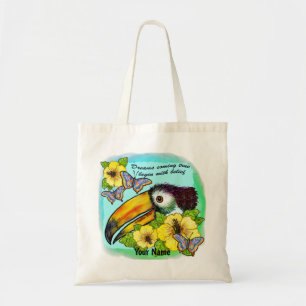 sac fourre-tout d'hibiscus toucan