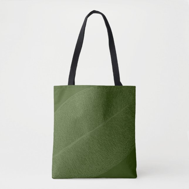 Sac fourre-tout d'illustration de grille feuille v (Devant)