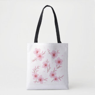 sac fourre-tout d'image en fleurs de cerisier