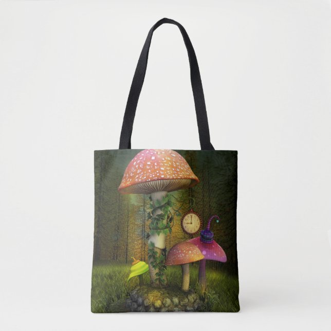 Sac fourre-tout d'Imaginaire de champignons lunair (Devant)
