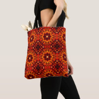 Sac fourre-tout d'impression Kaleidoscope orange r