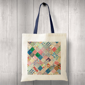 Sac fourre-tout d'impression Patchwork vintage