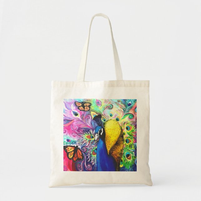 Sac fourre-tout d'impression Peacock (Devant)