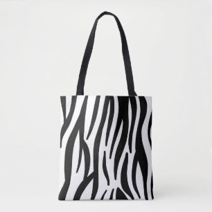 sac fourre-tout d'impression zebra