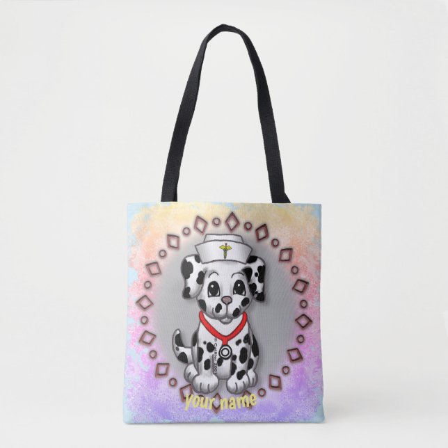 Sac fourre-tout d'infirmière de chien de chiot (Devant)