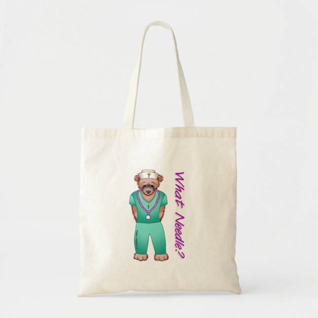 Sac fourre-tout d'infirmière sur mesure de l'ours (Devant)